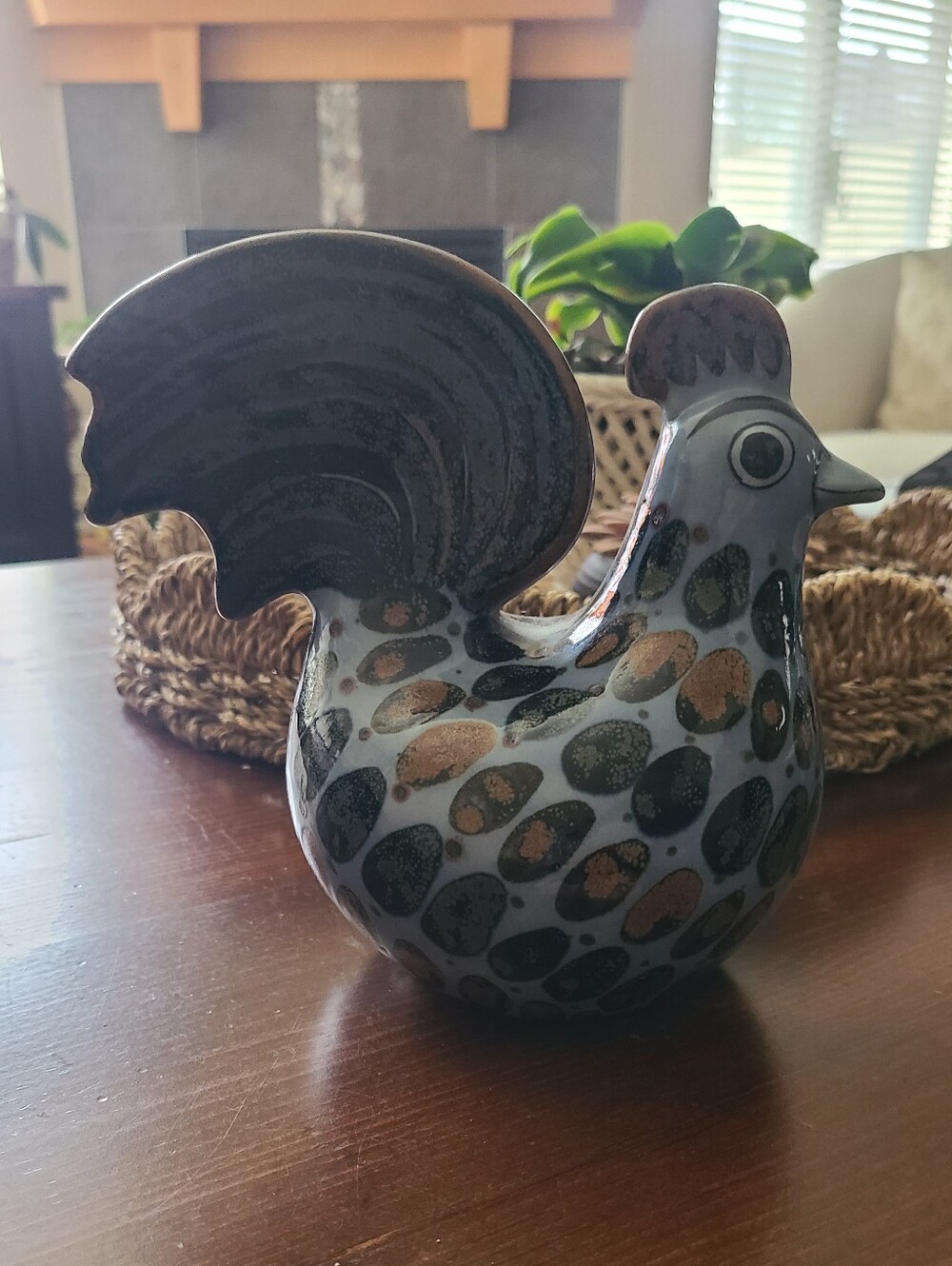 Tonalá pottery Chicken Hand Made In Mexico